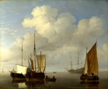 212/velde, willem van de, the younger - dutch ships in a calm